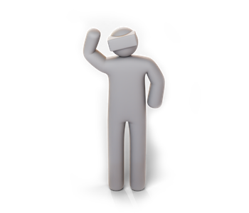Waving figure